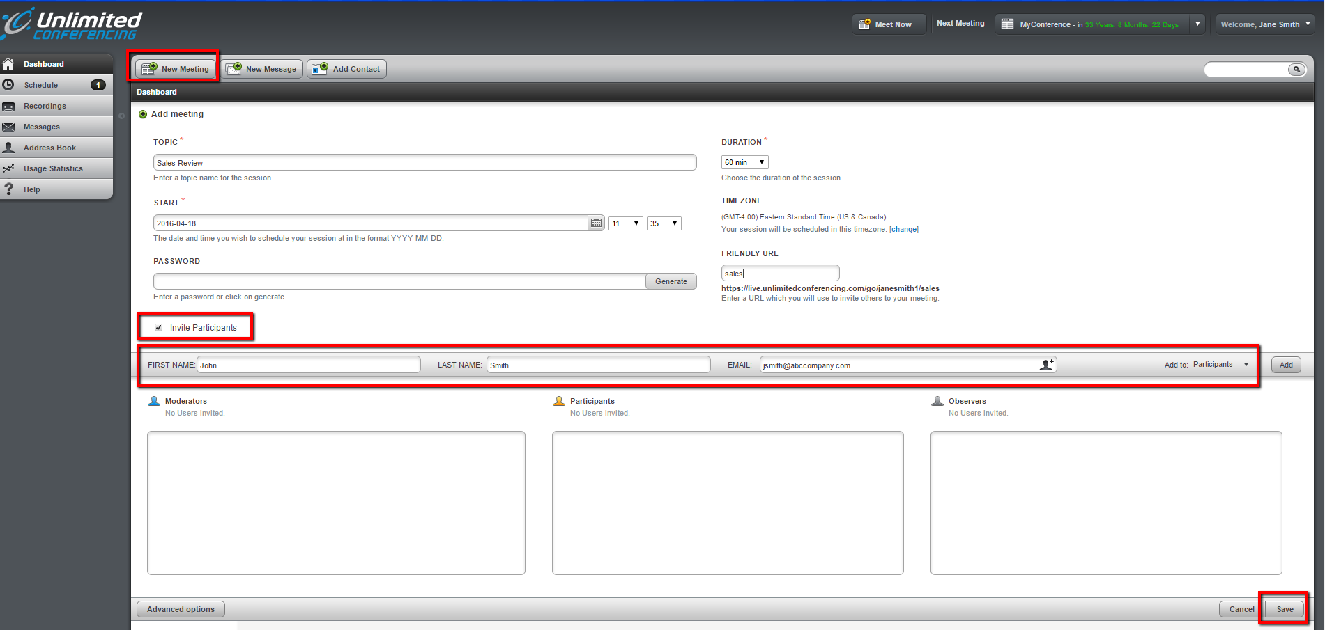 Unlimited Conferencing